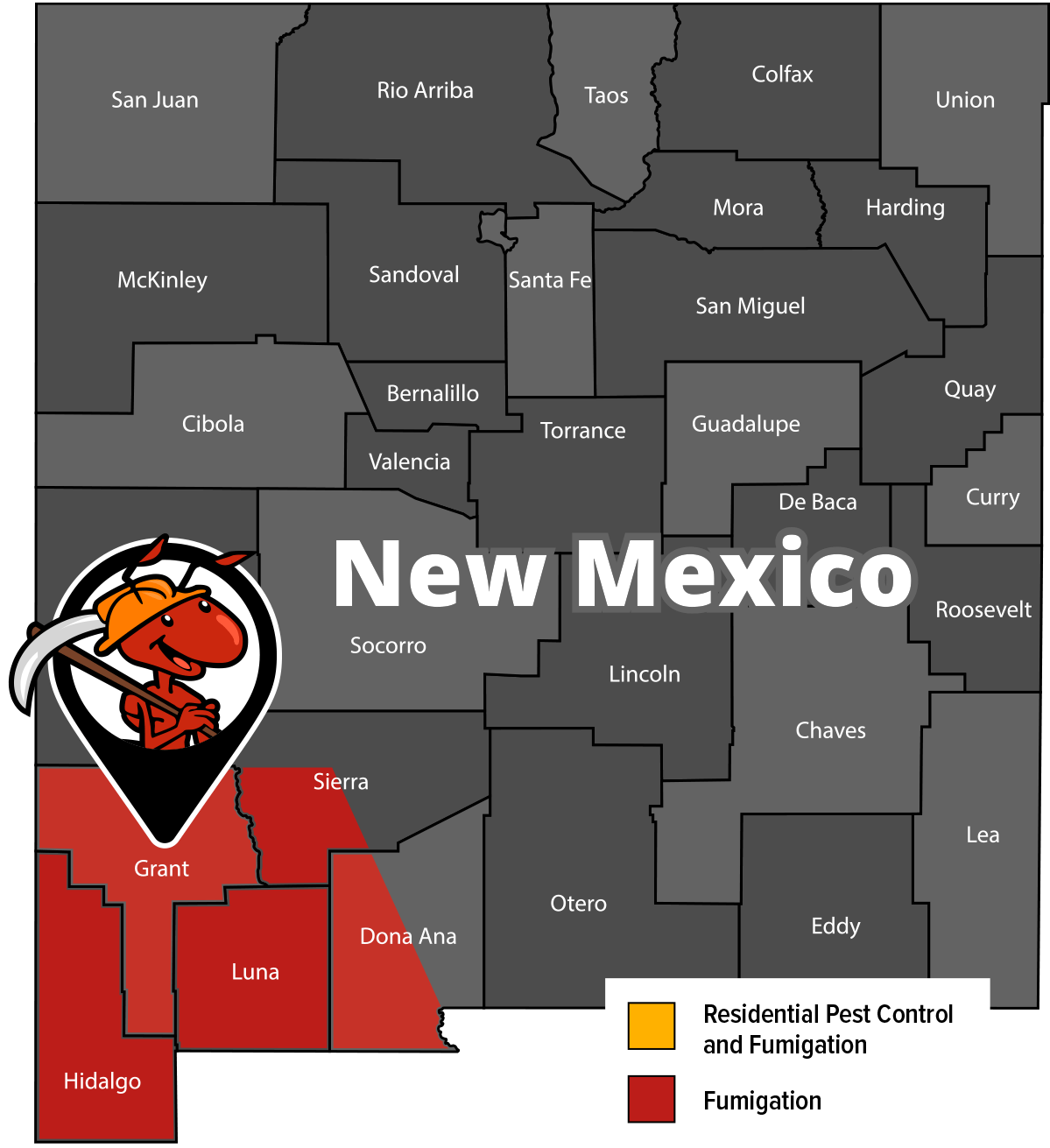 New Mexico Service Area Map