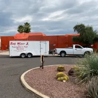 bug wiser fumigation tent set up on a house